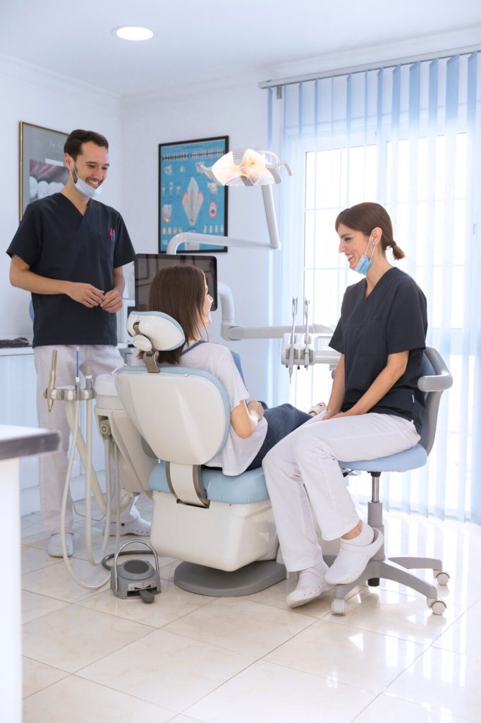 Child patient at family dental practice