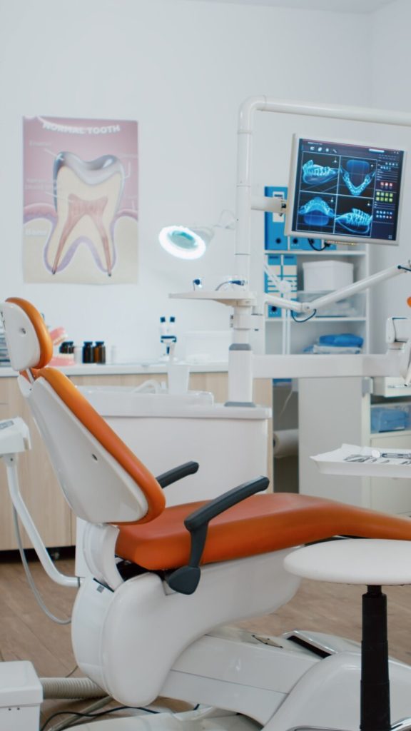 Modern dental office interior in Canada